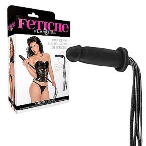 Chicote Dong, cabo em formato de pênis realístico com 9 tiras - 90cm