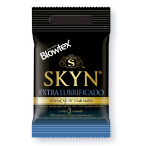 Preservativo Skyn Extra Lubrificado c/ 3 unidades - Blowtex