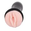 Masturbador masculino Cyberskin em formato de lanterna Vagina com Vibrador - Fleshlight Vagina